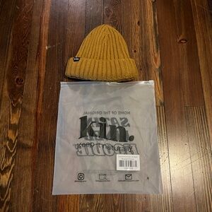 Mustard Yellow Beanie with satin lining